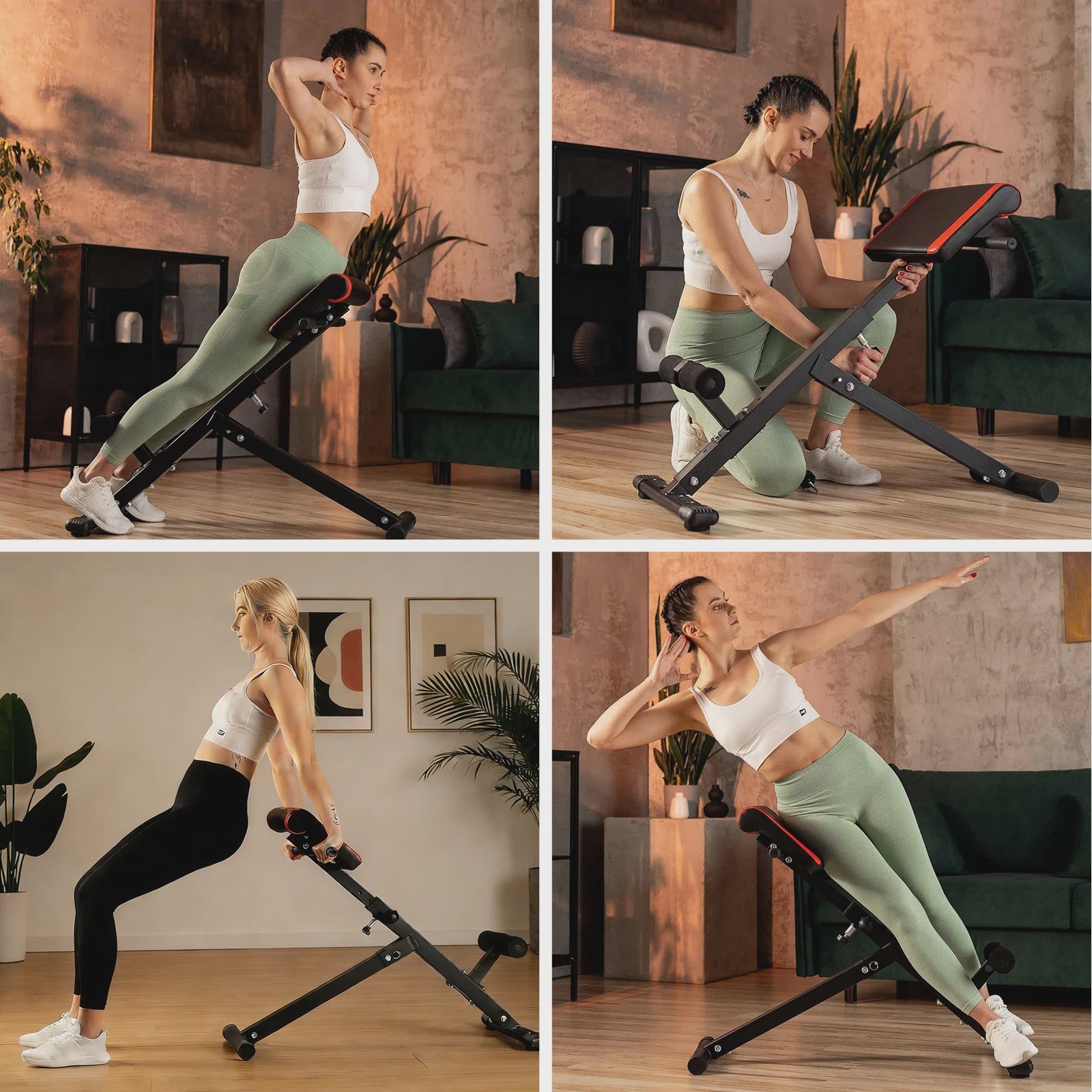 Opvouwbare Fitness Roman Bench: Rugtrainer & Buikspierbank met 150kg Belasting
