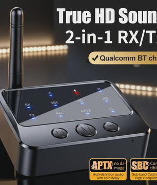 2-in-1 Bluetooth Audio Adapter: Zender & Ontvanger met AptX-Adaptive, Low Latency & HD Audio