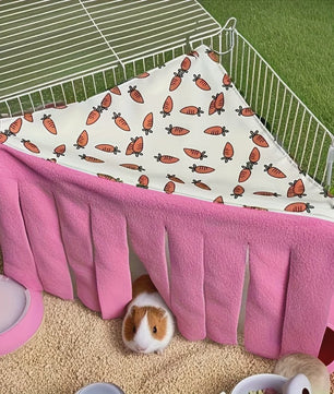 Wasbare Kleine Huisdiertent - Comfortabele Hangmat met Wortelpatroon voor Hamsters, Konijnen, Cavia's en Meer