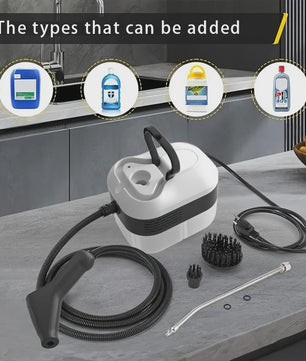 Krachtige 2500W Hogedruk Stoomreiniger - Multifunctioneel & Hittebestendig voor Huis & Auto