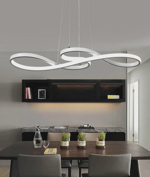 Moderne LED Plafondlamp met Afstandsbediening - Goudkleurig, Dimbare Hanglamp voor Keuken of Eettafel