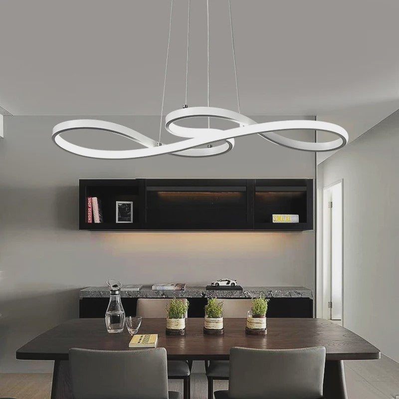 Moderne LED Plafondlamp met Afstandsbediening - Goudkleurig, Dimbare Hanglamp voor Keuken of Eettafel