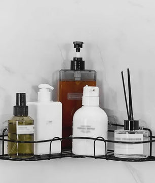 Hoek Douche Organizer - Geen Boren - Wandrek voor Badkamer & Keuken