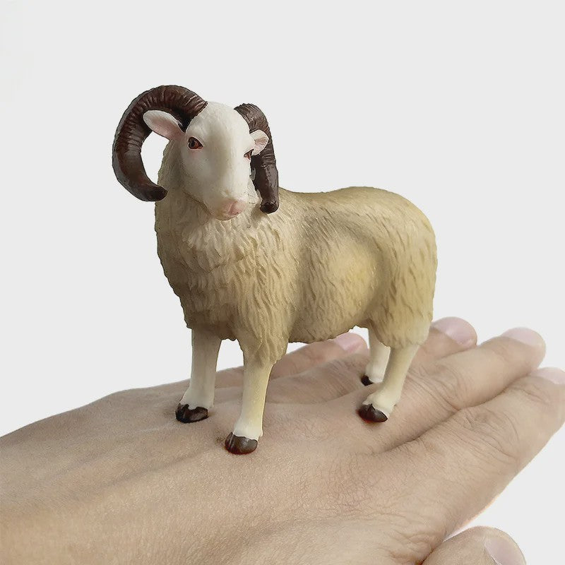 Realistisch Sierfiguur Schaap of Geit - Boerderijdier Model voor Miniatuur Tuin & Huisdecoratie
