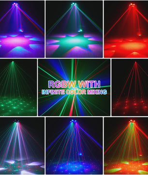 Krachtige 150W Moving Head DJ Lichtshow met 6 Armen - RGBW LED, DMX512 voor Feest, Bruiloft & Disco