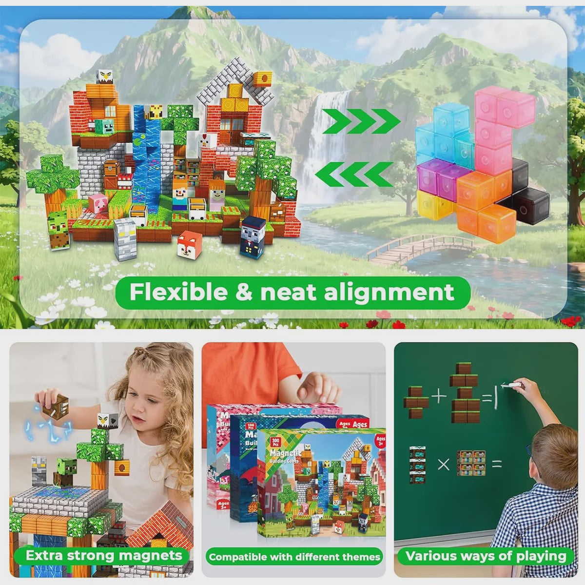 Magnetische Bouwstenen Speelgoed - Creatieve Architectuur Model Set voor Kinderen