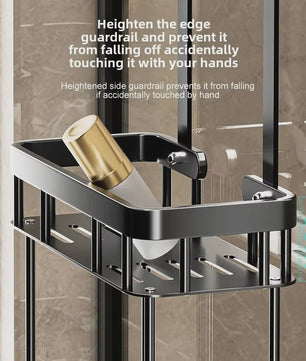 Douche Opbergrek 2-Laags Zonder Boren - Wandmontage Organizer