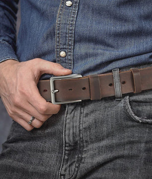 Luxe Heren Riem van Echt Leer - Stijlvolle Casual & Zakelijke Accessoire