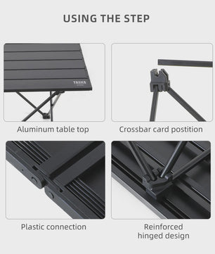 Tarka Opvouwbare Aluminium Campingtafel - Lichtgewicht & Draagbaar
