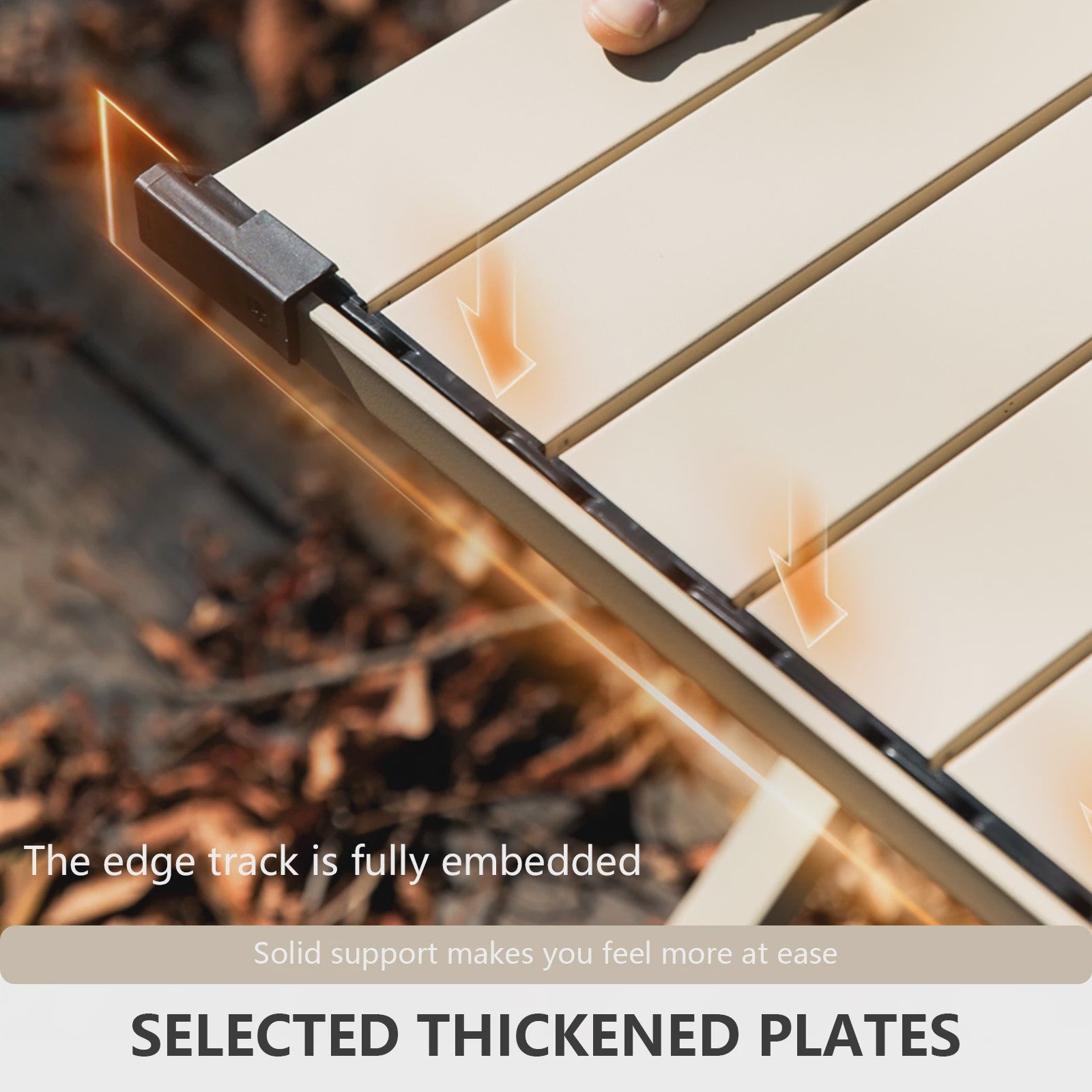 Opvouwbare Kampeer Eierrol Tafel - Draagbaar Carbon Staal met Draagtas voor Picnic & BBQ