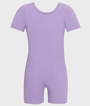 Elastisch Turnpakje Meisjes Short Unitard - Perfect voor Gym, Dans & Ballet