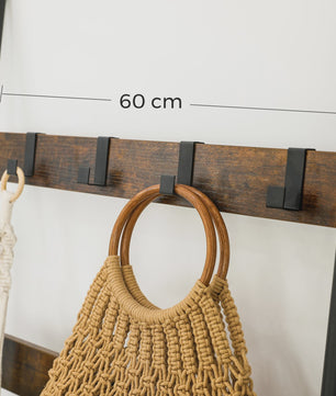Stijlvolle Handdoekladder met 5 Niveaus en 4 Haken - Decoratief en Praktisch