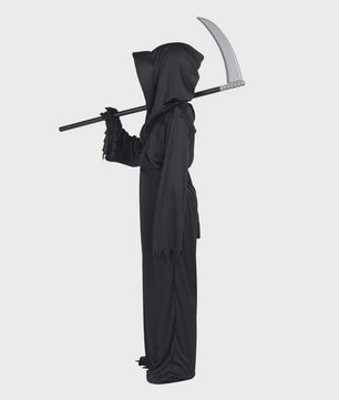 Kinderkostuum Grim Reaper met Rode Ogen en Ketting - Halloween & Verkleedfeest