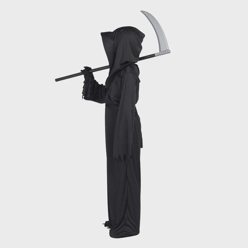 Kinderkostuum Grim Reaper met Rode Ogen en Ketting - Halloween & Verkleedfeest