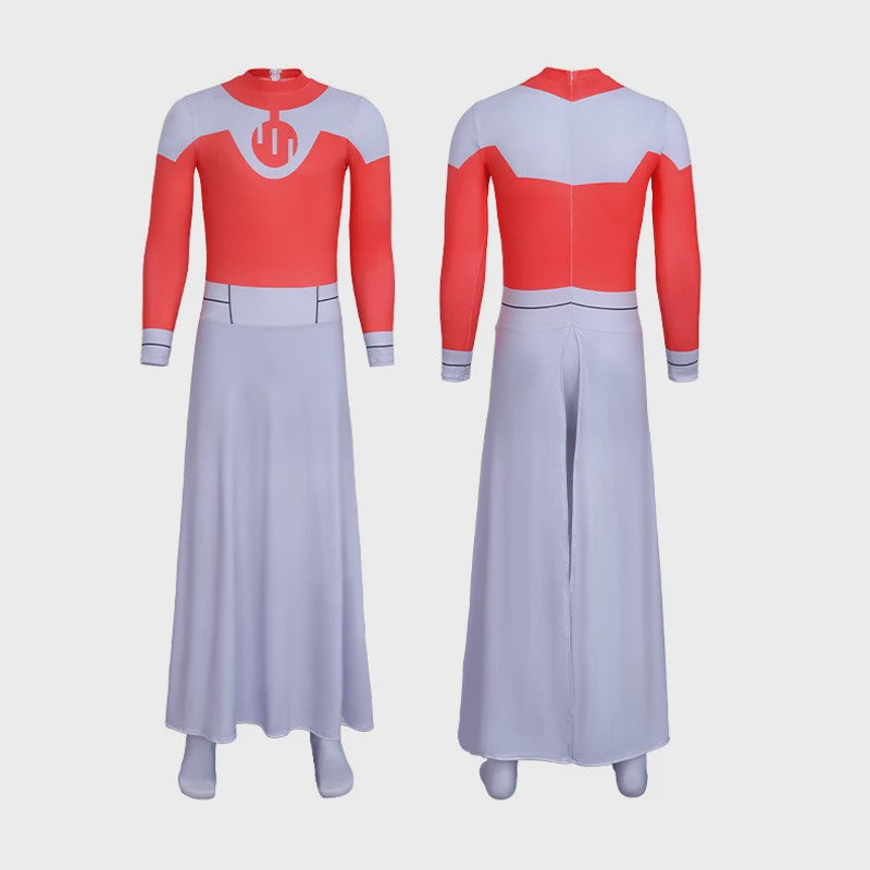 Invincible Thragg Cosplay Kostuum Jumpsuit met Mantel - Volwassen Viltrumite Outfit