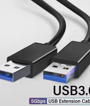 USB 3.0 Male-Male Kabel - 5Gbps Snelheid & Universele Compatibiliteit