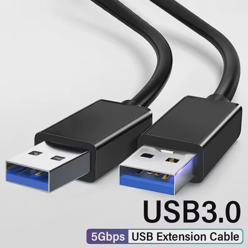 USB 3.0 Male-Male Kabel - 5Gbps Snelheid & Universele Compatibiliteit