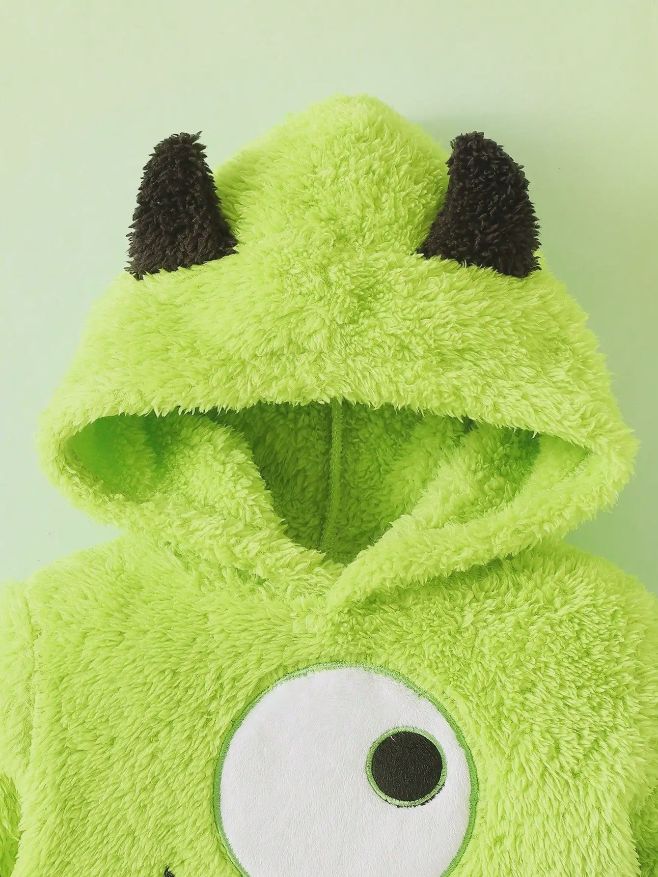Schattige Baby Jongens Jumpsuit met Monster & Demon Oren - Pluche Pakje
