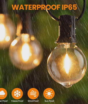 18-30M Slingerlichten Buiten met Afstandsbediening - IP65 Waterdicht, 11 Modi, G40 LED
