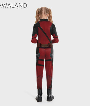 Deadpool & Wolverine Dual Cosplay Jumpsuit - Superhelden Outfit voor Kinderen & Volwassenen
