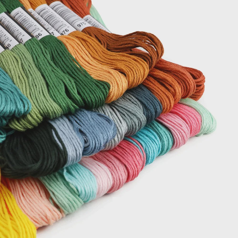 Grote Set Borduurzijde - 447 Kleuren Katoen Floss voor Kruissteek & DIY Naaien