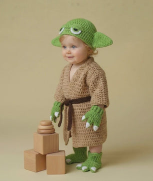 Schattige Baby Halloween Cosplay Outfit & Newborn Fotoshoot Prop - Zachte Gebreide Kleding
