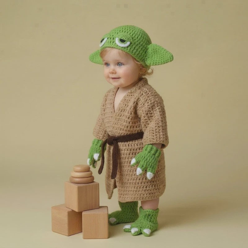 Schattige Baby Halloween Cosplay Outfit & Newborn Fotoshoot Prop - Zachte Gebreide Kleding
