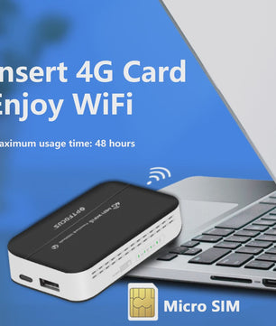 OPTFOCUS 4G WiFi6 Pocket Router 10000mAh Powerbank | Draagbare MIFI Hotspot