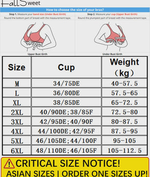 Comfortabele Push-Up BH voor Dames - Naadloos & Grote Maten (M-6XL)