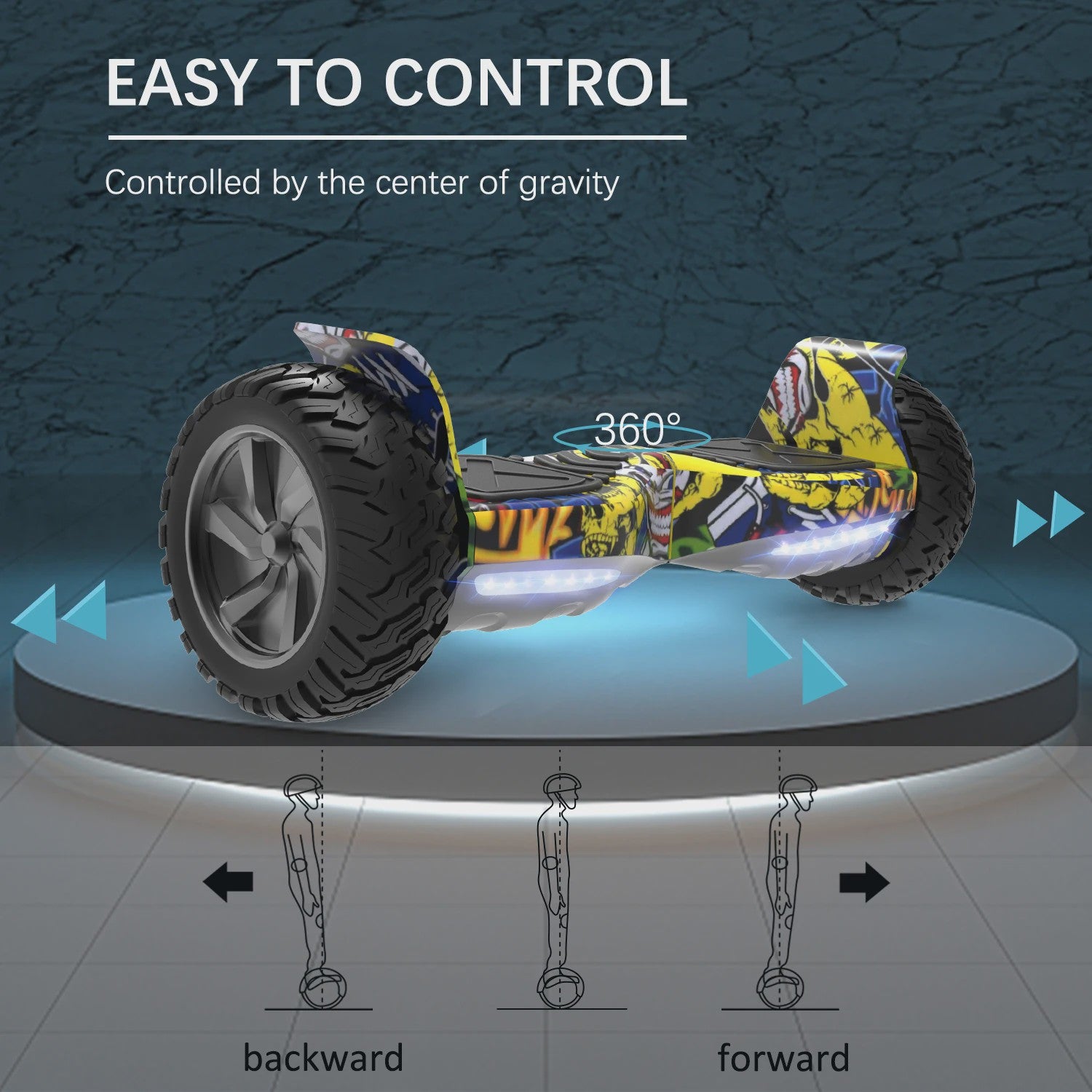 RCB Hoverboard 8.5 Inch Zelfbalancerend met App Controle, Bluetooth & LED Verlichting