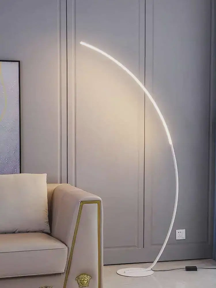 Moderne LED Boog Vloerlamp - Stijlvol Design voor Woonkamer & Slaapkamer