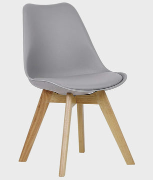 Retro Design Keukenstoel met Comfortabel Kussen - Set van 2