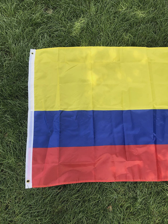 Colombiaanse Vlag 90x150cm - Polyester Vlag voor Binnen en Buiten
