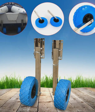 Opblaasbare Boot Trailer Wielenset - Lanceerwielen voor Bijboot & Rubberboot