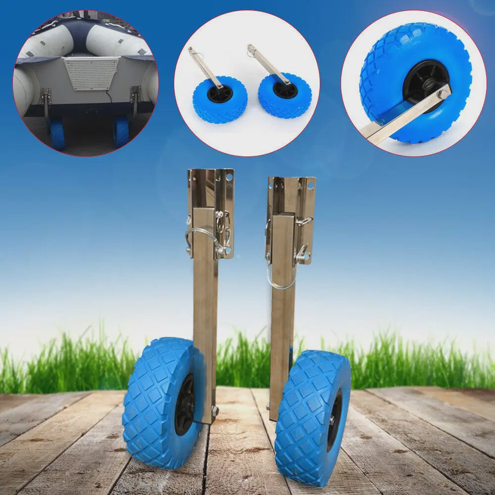 Opblaasbare Boot Trailer Wielenset - Lanceerwielen voor Bijboot & Rubberboot