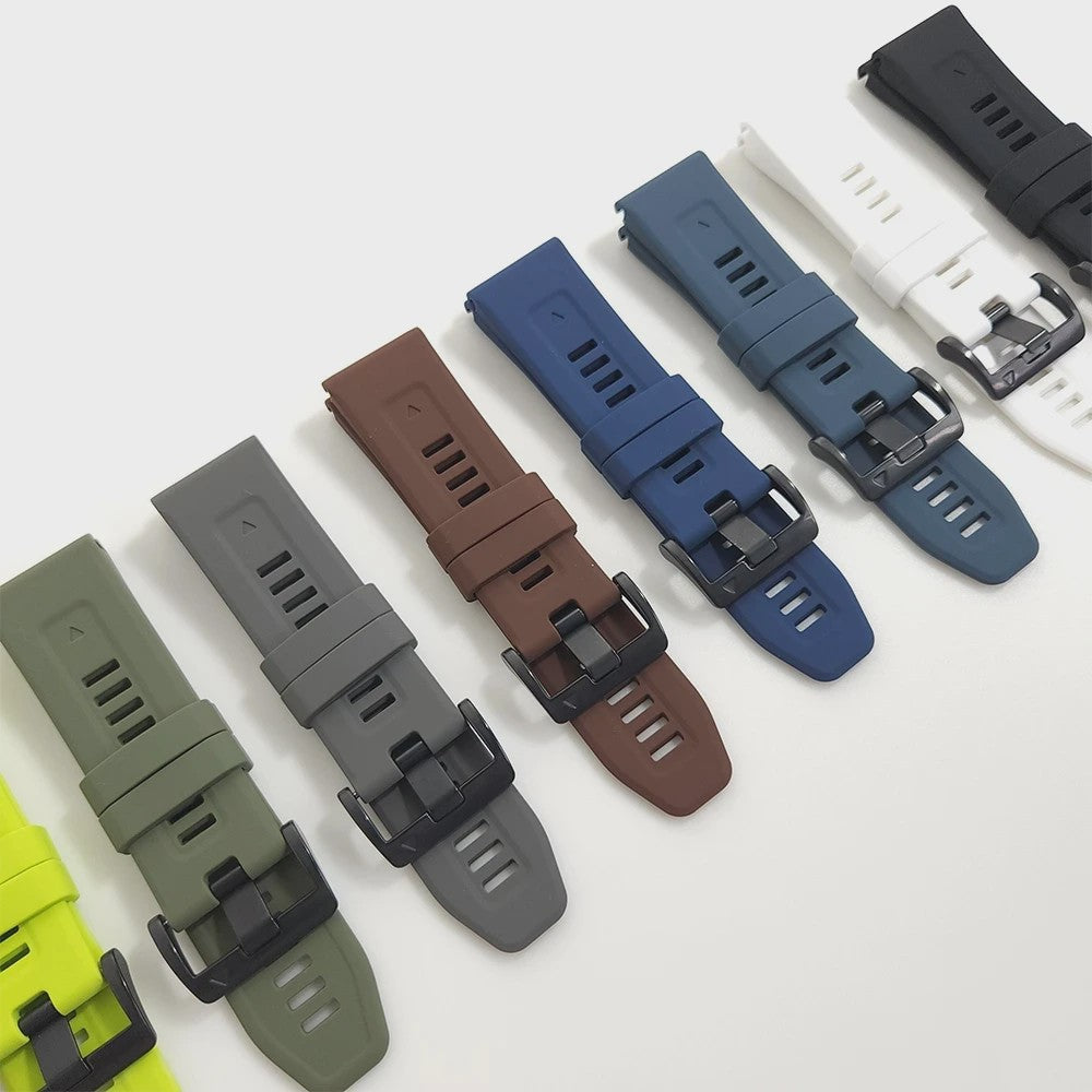 QuickFit Siliconen Horlogeband 22mm/26mm voor Garmin Fenix 7/7X, Epix Gen 2, Enduro 2 & Fenix 5/6 Series