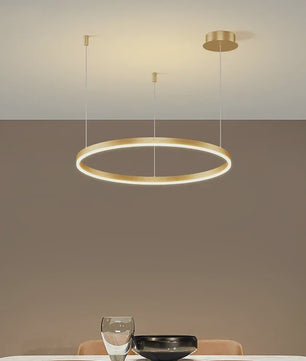Moderne LED Plafondlamp Ring - Goud & Zwart - Minimalistisch Design