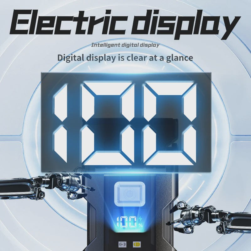 Mini LED Zaklamp USB Oplaadbaar met Batterij Display & Magneet