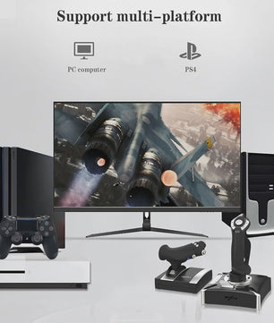 PXN-2119Pro Flight Joystick voor PC - Trilling Simulator Stick met USB