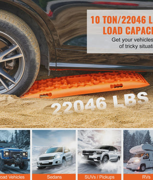 10 Ton Traction Boards (2 stuks) - Off-road Banden Herstelmatten voor SUV, Jeep, Camper