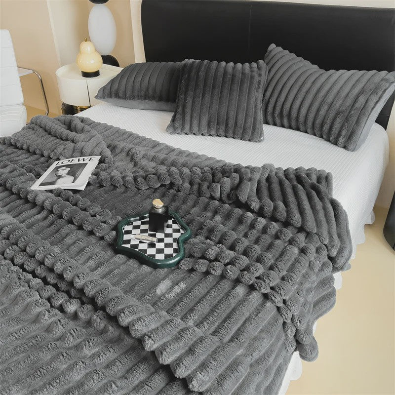 Luxe Pluche Plaid - Extra Dik & Warm - Comfortabel voor Bank & Bed