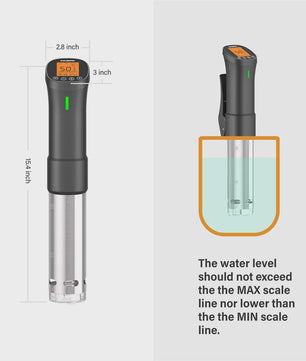 INKBIRD ISV-200W Wi-Fi Sous Vide Precisie Kookapparaat - Krachtig & Duurzaam met RVS