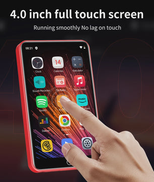 ZAQE M505Pro MP3/MP4 Speler: 4" Touchscreen, Android 9.0, WiFi & Bluetooth