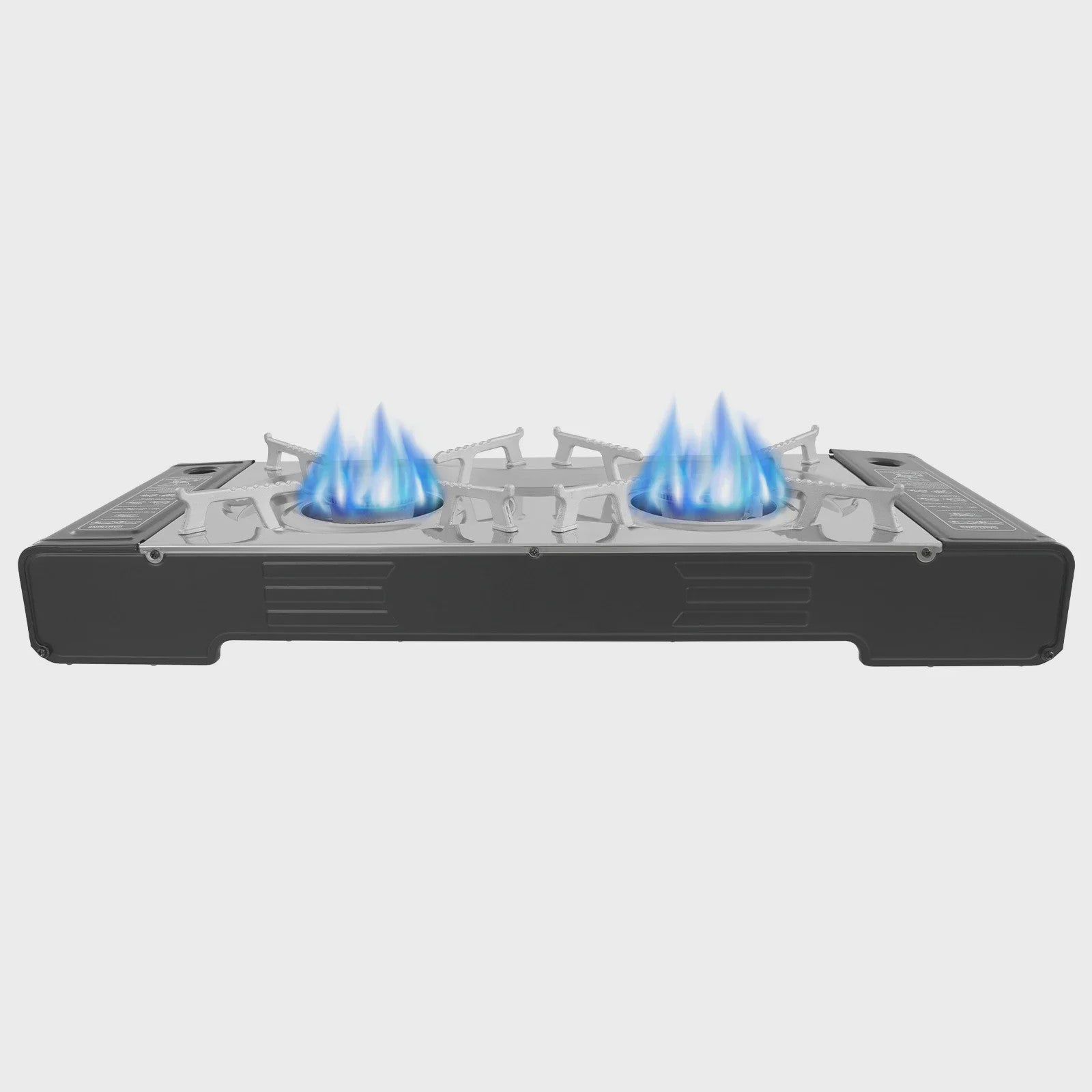 2-in-1 Camping Gasfornuis met Grillplaat - Compact & Draagbaar
