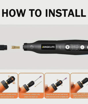 Draadloze Roterende Tool Kit: Graveerpen voor Hout, Metaal, Glas & Sieraden - DIY Mini Boormachine met USB