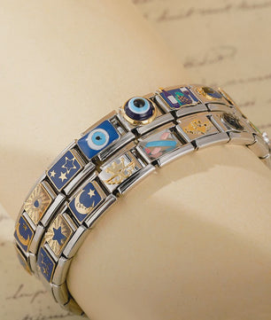 Hapiship 2024 Bedel voor Italiaanse Armband - Oog, Maan, Ster, Vis, Spider, Queen, Poker