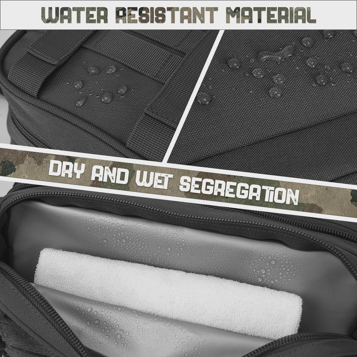 Tactische Toilet Tassen Organizer Heren - Waterafstotend & MOLLE Compatibel