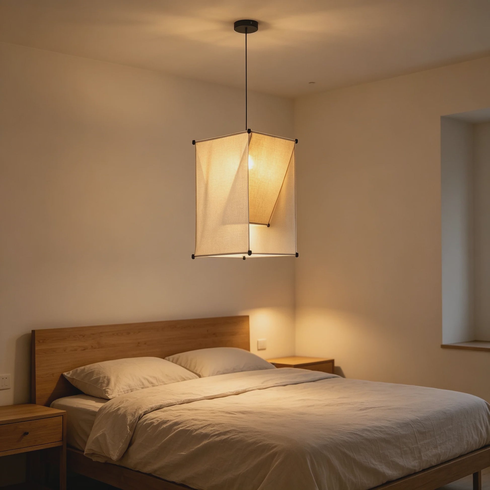 Japanse Stoffen Plafondlamp - Creatieve Hanglamp voor Hotel, Restaurant, Slaapkamer & Eetkamer