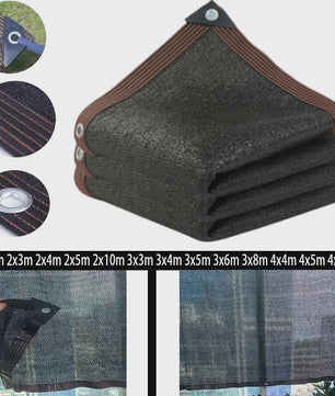 UV-Bestendige Schaduwdoek HDPE - Koffiebruin - Zonwering voor Tuin, Balkon & Auto