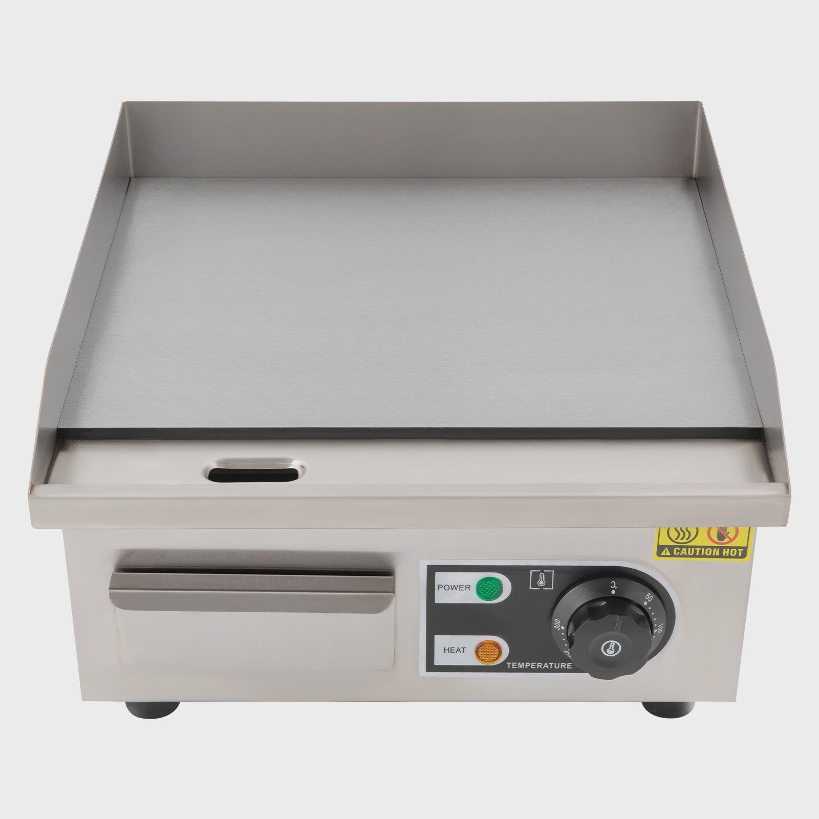 Elektrische Bakplaat 2000W - RVS Teppanyaki Grill met Verstelbare Temperatuur (50-300°C)
